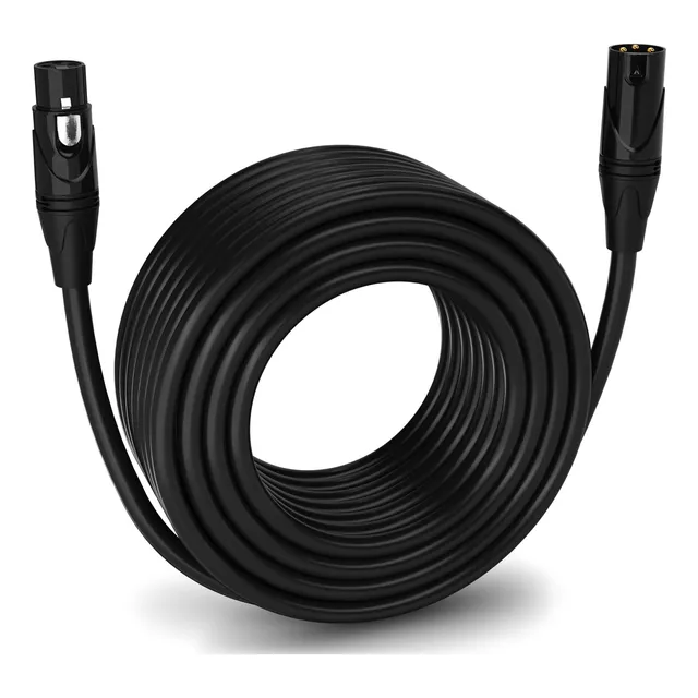 Cable De Micrófono Xlr Lyxpro De 150 Pies Macho A Hembra