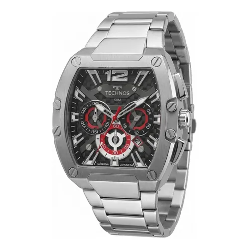 Relógio Citizen Masculino Cronógrafo Pulseira de aço prateada e