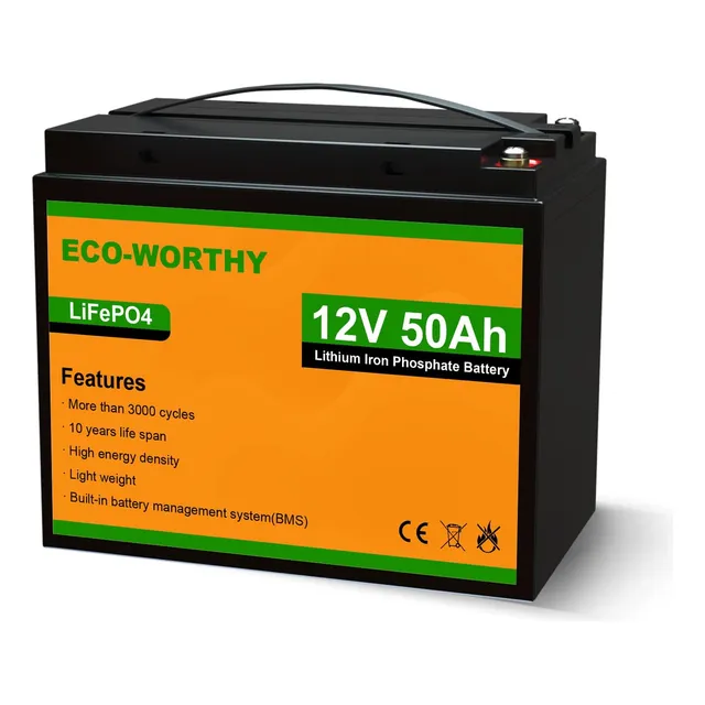 Batería De Litio Lifepo4 50 Ah/12.8v  Ciclo Profundo