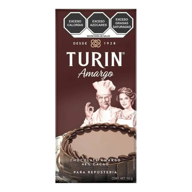 Barra de Chocolate Turin Chocolate Amargo 150g