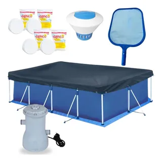 Piscina 5000l+ Filtro 220v+ Flutuador + Peneira+ Forro, Capa Piscina 5000l+ Filtro 220v+ Flutuador + Peneira+ Forro, Capa