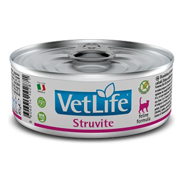 Alimento Gato Vet Life Lata Urinary Struvite 85gr X 12
