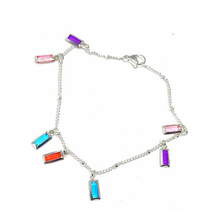 Pulsera Acero QuirĂşrgico Blanco Con Dije Para Mujer Pulsera Acero QuirĂşrgico Blanco Con Dije Para Mujer