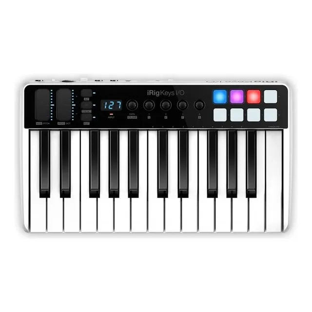 Teclado controlador MIDI USB Irig Keys I/O 25 Ik Ios Mac PC USB