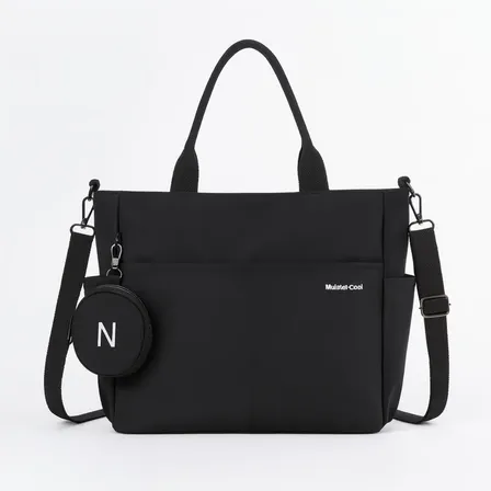 Bolsa Transversal Feminina Ombro Resistente Viagem Executiva Preto Liso