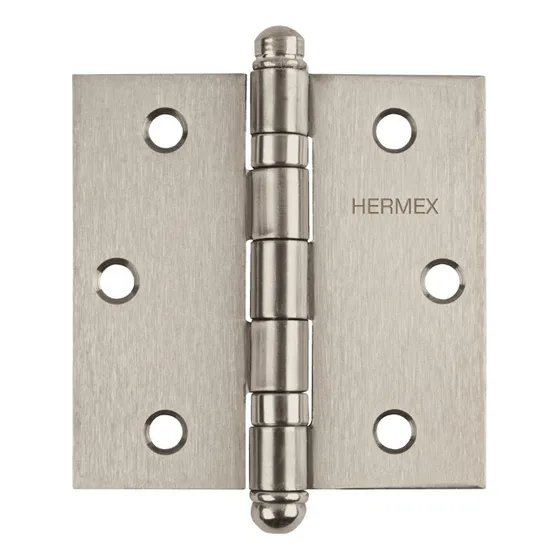 Bisagra Cuadrada 3 PuLG, Acero Inoxidable, Hermex