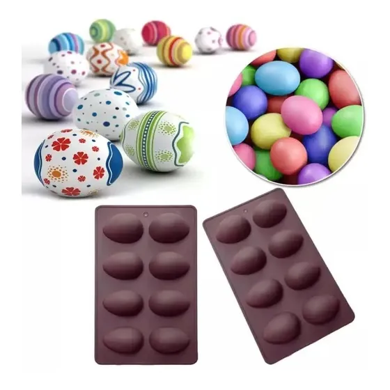 Molde Silicona Para Chocolate Huevo Pascua