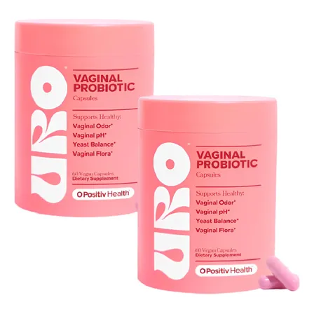 Pack 2 Potes URO Vaginal Probiotic O Positiv con 60 Cápsulas Sin sabor