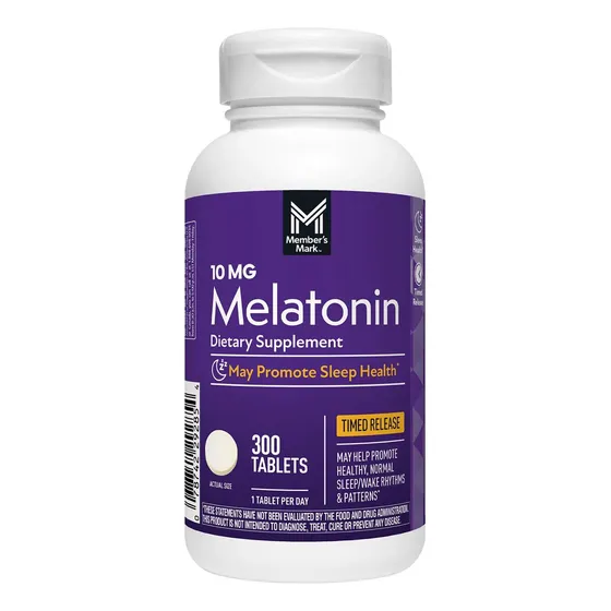 Member S Mark Melatonina 10 Mg Sleep Con 300 Tabletas Sin Sabor