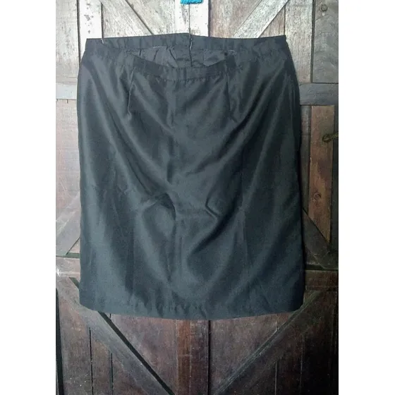 Falda Negra.tela Saten.forrada.muy Elegante.nueva.talla Plus
