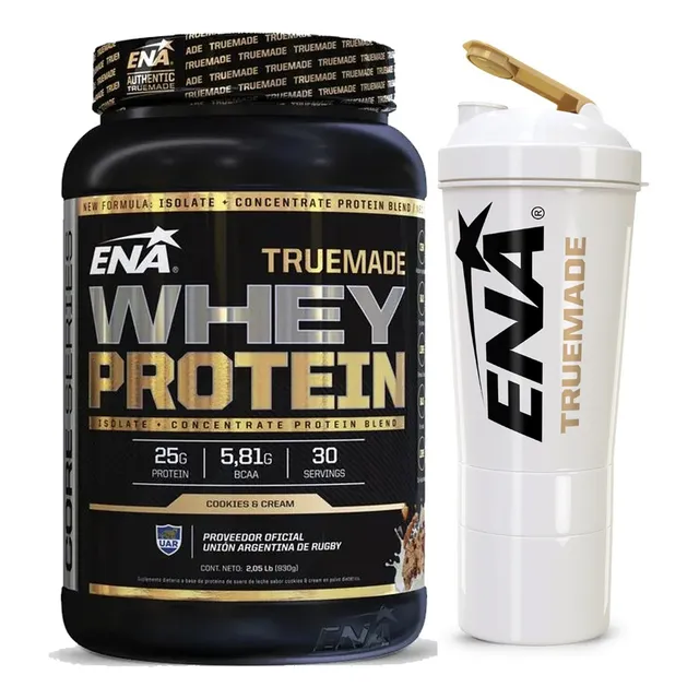 True Made Whey Protein 1kg Ena+vaso 2 En 1 Shaker Generation