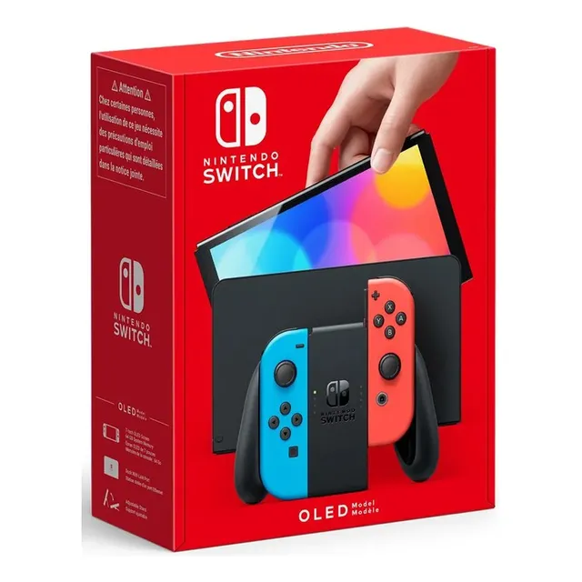 Nintendo Switch Modelo Oled 64gb Azul Neón / Rojo Neón Nuevo