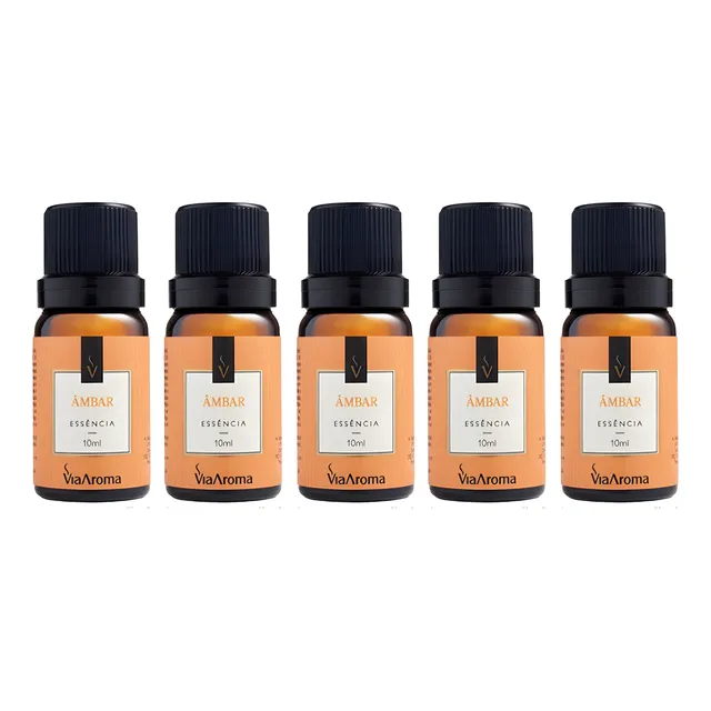 5 Essências Aromatizador Difusor Elétrico 10ml Via Aromas