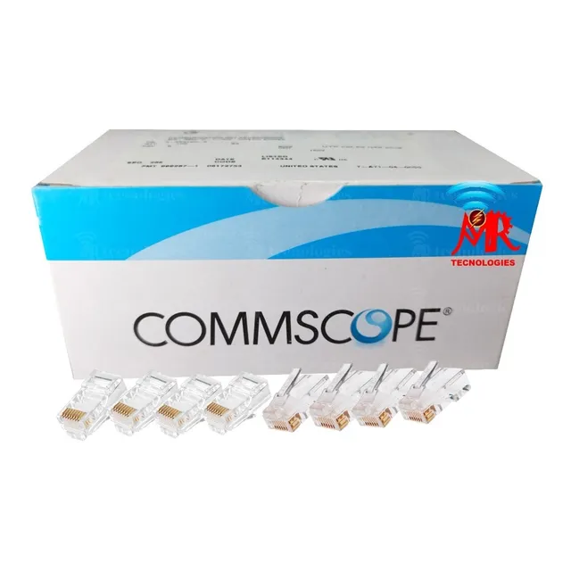 Plug Rj45 Categoría 5e Amp Commscope Caja D 100 Unidades