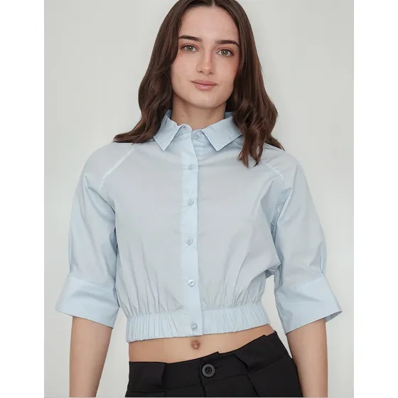 Camisa Mujer Con Elastico Salty Nano