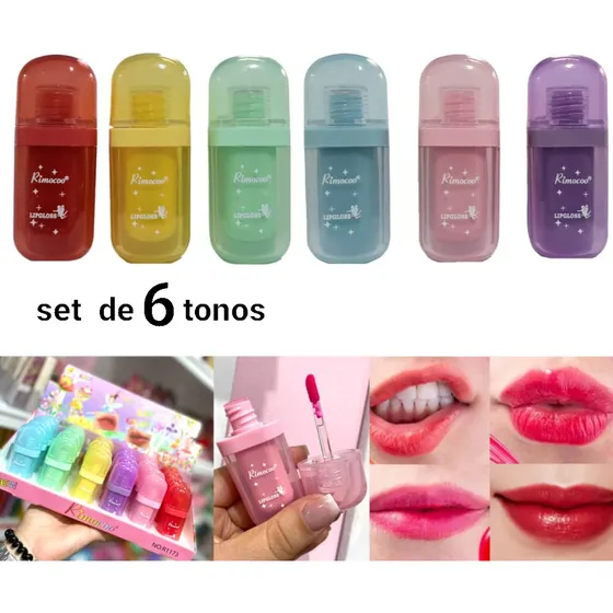 Tinta De Labios Y Mejillas Lip Gloss Labial Maquillaje  