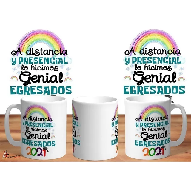 Taza Egresados 2021 Personalizada Con Nombre!