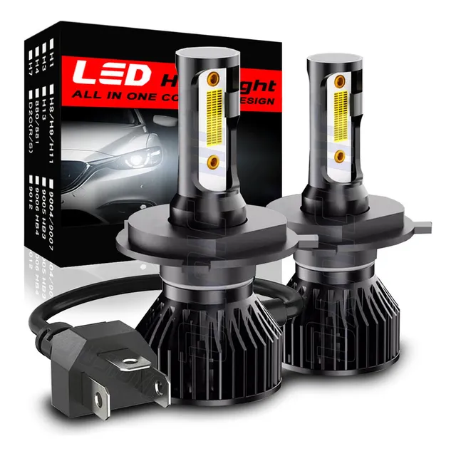 H4 Blanco Kit Faros Led Luz Alta Y Baja Para Nissan 16000lm