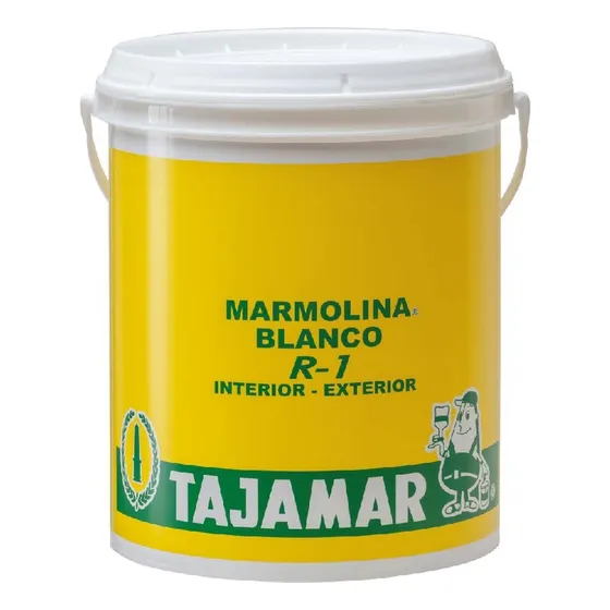 Marmolina Textura Grano Fino R-1 Blanco Galón 6kg - Tajamar