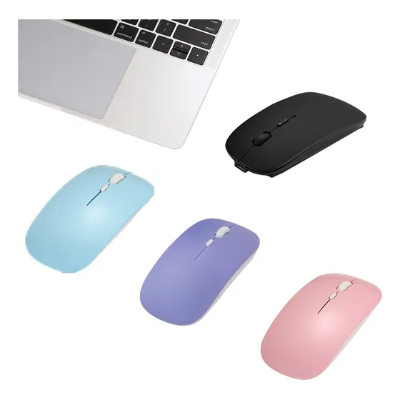 Mouse Sem Fio2.4g Bluetooth 5.0 Silencioso Usb De Modo Duplo