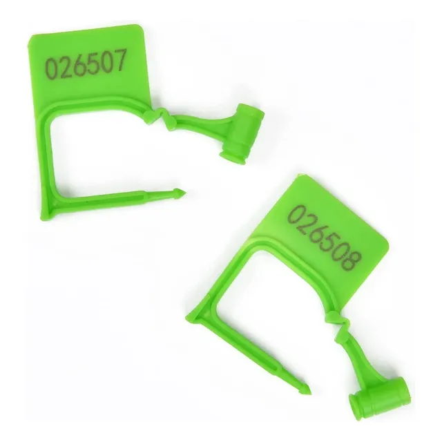 1000 Plastic Security Padlock Seal Green Numbered Tamper Evi