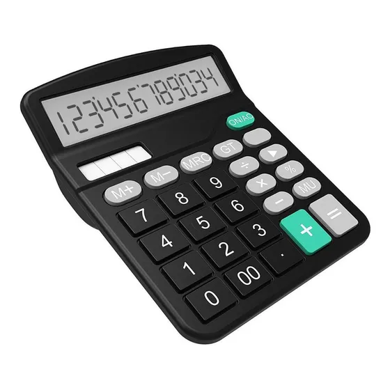 Calculadora De Mesa Kk-837b Escritório Display 12 Digitos