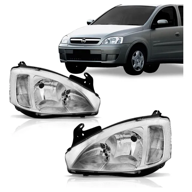 Farol Corsa 2003 2004 05 A 2012 Montana Máscara Cromada