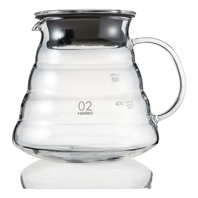 Servidor De Café Hario V60 De Vidrio 600 Ml Transparente