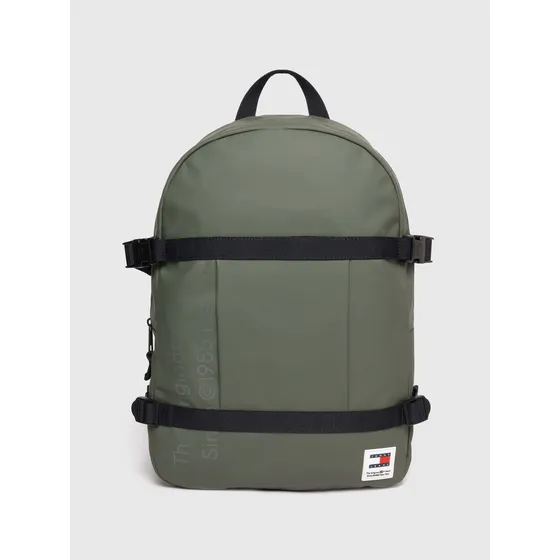 Mochila Verde Essential Con Logo Tommy Jeans Hombre