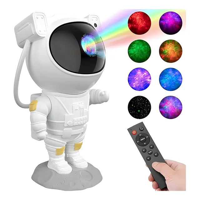 Proyector De Galaxias Astronauta Niños Bebés Con Control