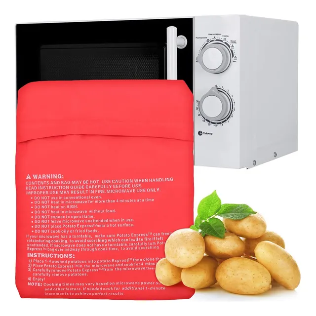 Bolsax2 Hornear Microondas En 4' Papa Batata Choclo Lavable