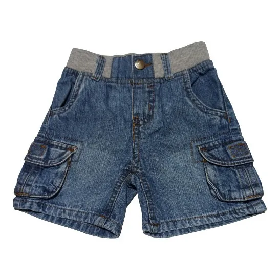 Short Blue Jeans Bebe Niña Talla 12 Meses Cherokee Importado