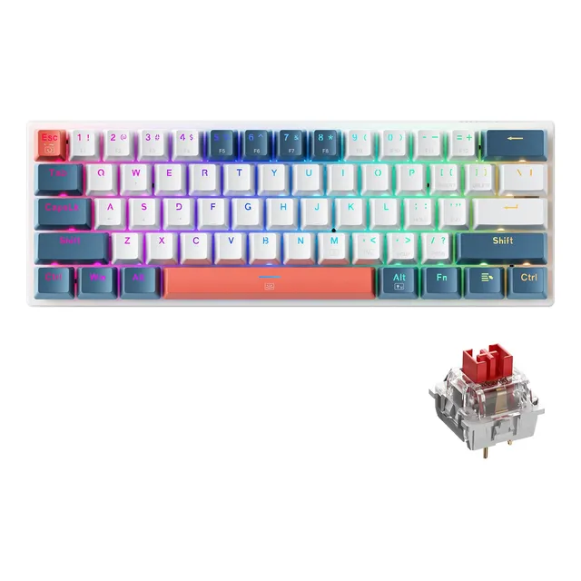 Teclado Mecánico 60% Gamer Machenike K500-b61 Rgb Pc
