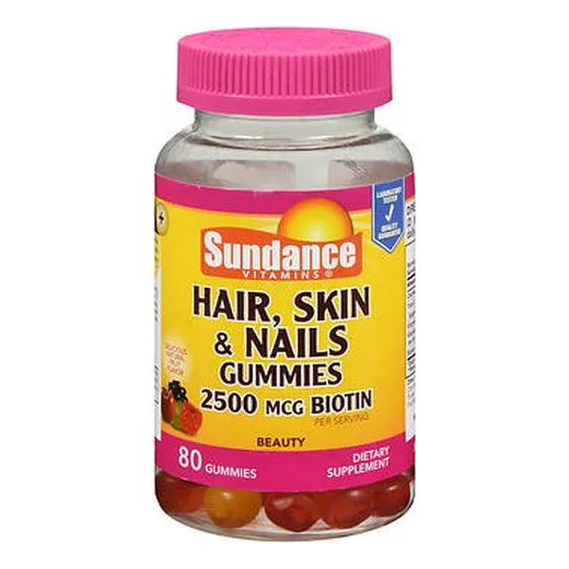 Gomitas Supplement Sundance Hair - Skin & Nails, 80 Tabletas