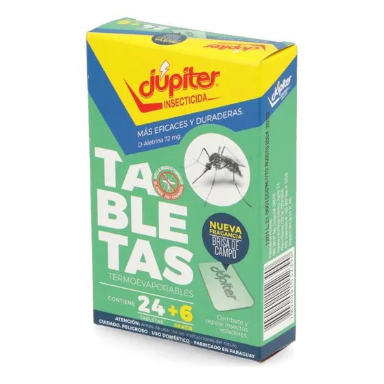 Tabletas Insecticidas 24 + 6 U Brisa De Campo Jupiter