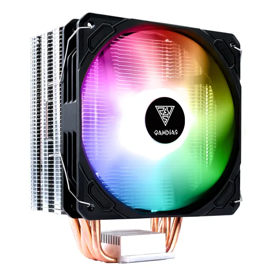 Fan Cooler Argb Disipador 140mm Tipo Torre  4 Tubos De Cobre