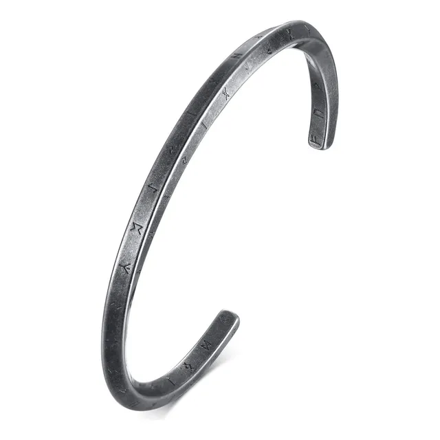 Pulsera Viking Vnox, Estilo Nórdico, Alfabeto 24 Letras