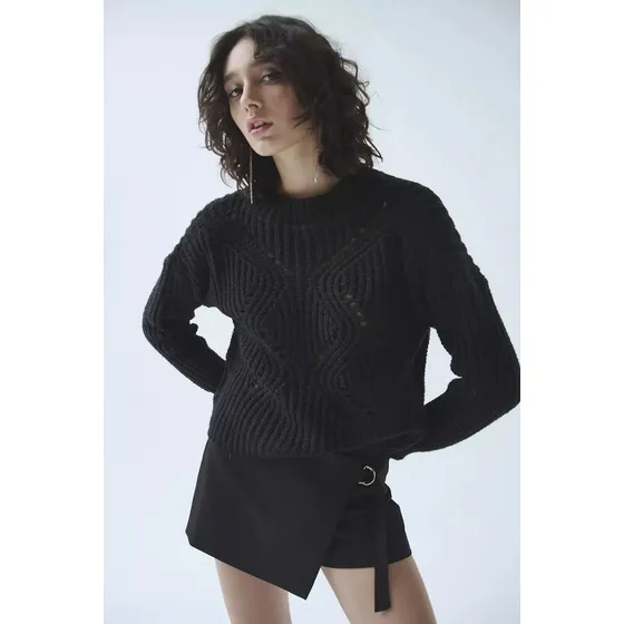 Sweater De Punto Calado Invierno Felix Mujer Sweet