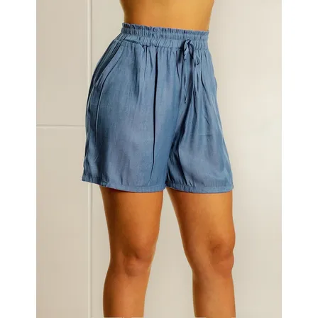 Short Mujer, Tela Tipo Jeans Casual. Juvenil.