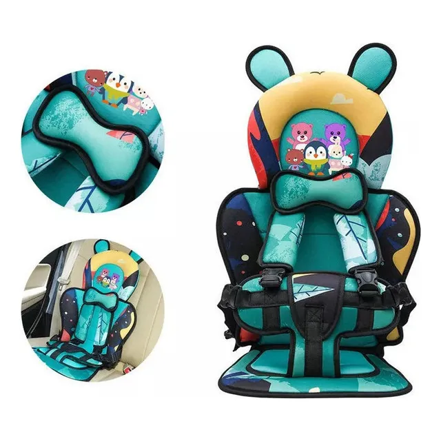 Asiento De Coche Portátil Para Bebés Color Verde