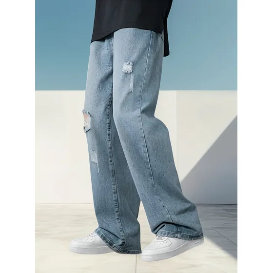 Pantalón Bota Recta Casual De Alta Calidad De Moda Y Estilo