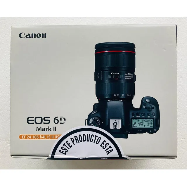 Canon Eos 6d Mark Il C/ 24-105 F/4l Is Il Usm. Made In Japan Negro