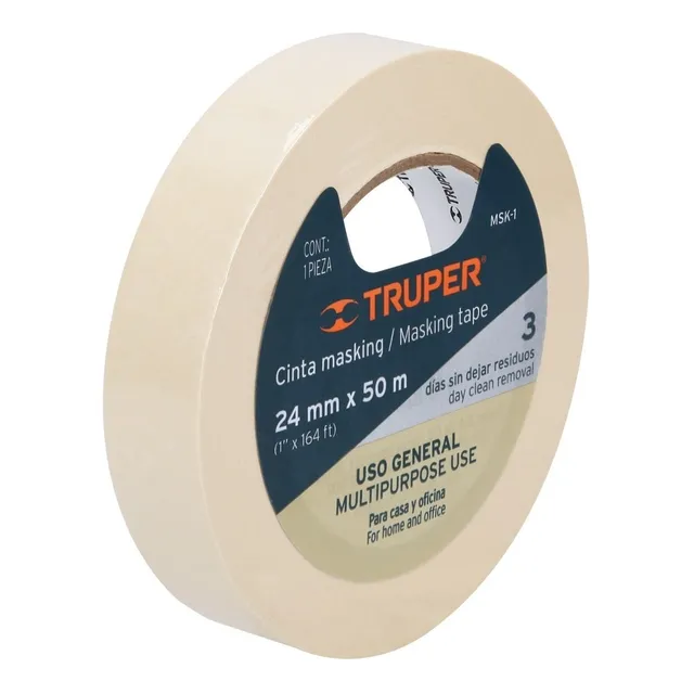 Cinta Masking Tape 24mmx50m Truper 12591