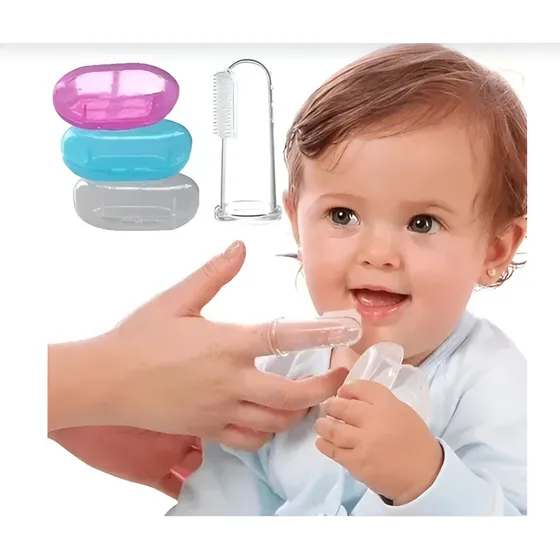 Cepillo Dedal Para Bebé Silicona  Free Bpa +0 Meses