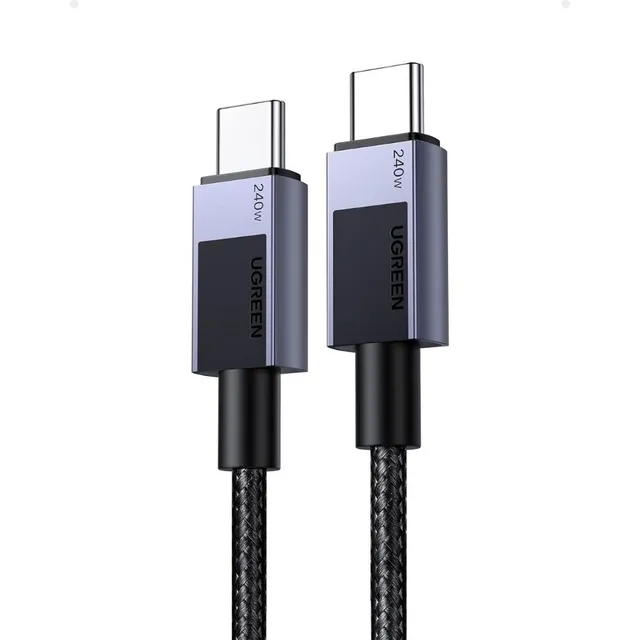 Ugreen Cable Usb-c A Usb-c Carga Rápida 240w 1 M - 45067 Color Negro