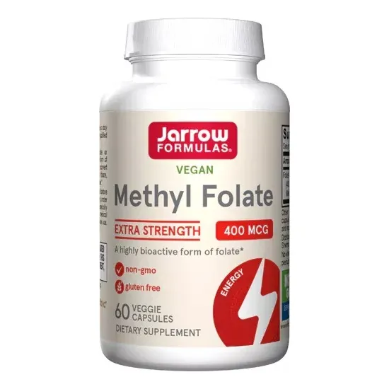 Jarrow Formulas Methyl Folate Acido Fólico 400 Mcg 60 Caps