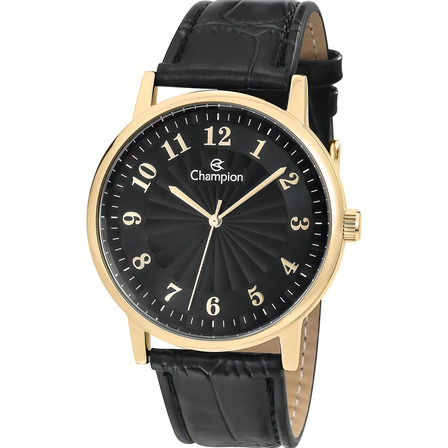 Relógio Masculino Champion Executivo Couro Luxo Original Cor Da Correia Preto Cor Do Bisel Dourado Cor Do Fundo Preto Relógio Masculino Champion Executivo Couro Luxo Original Cor Da Correia Preto Cor Do Bisel Dourado Cor Do Fundo Preto