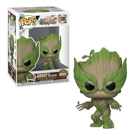 Boneco Funko Pop! Marvel 85 Anos - Groot Como Wolverine