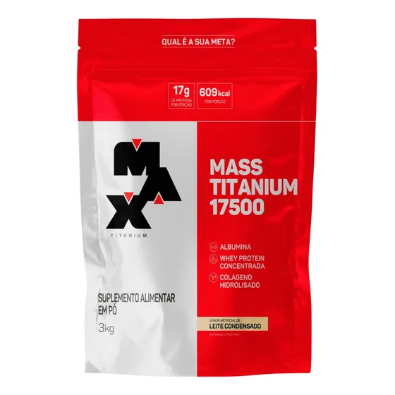 Hipercalórico Mass Titanium 17500 3kg - Max Titanium