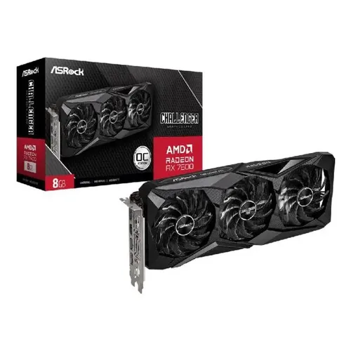Placa de vídeo ASRock Challenger RX 6600 XT 8GB GDDR6 OC Edition